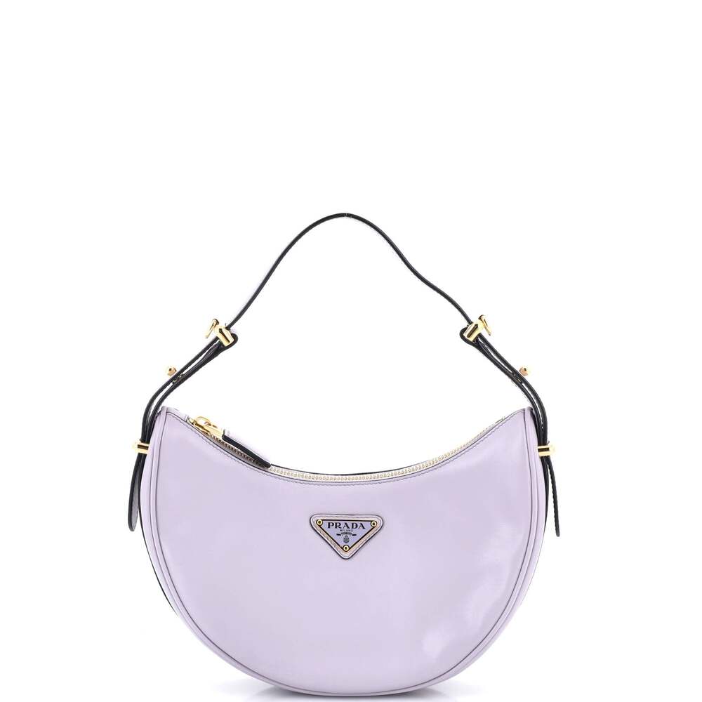 Prada Arque Half Moon Hobo Leather #238207P24B